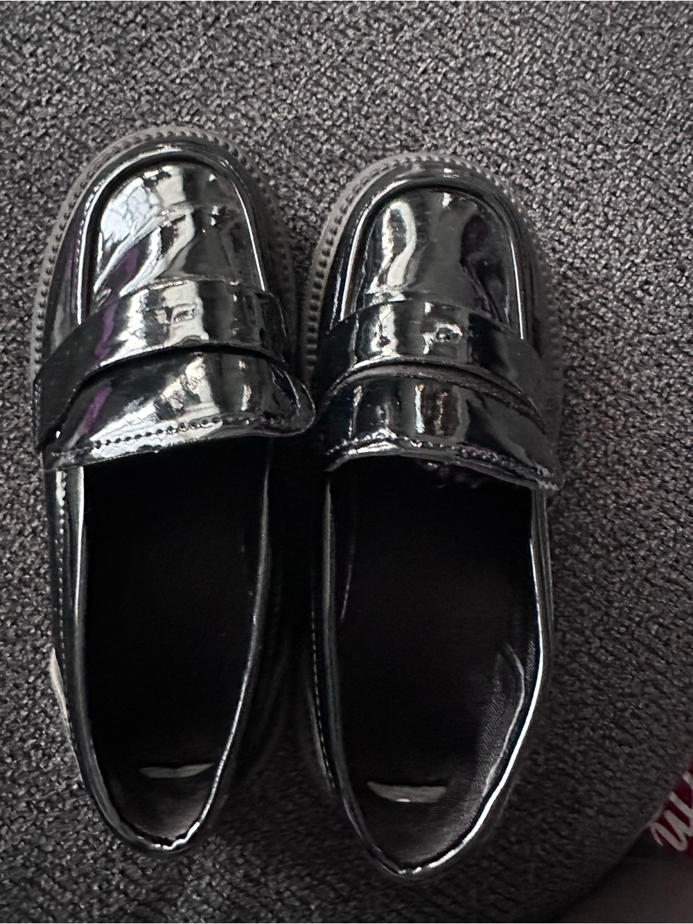 Black Patent Leather Penny Loafers